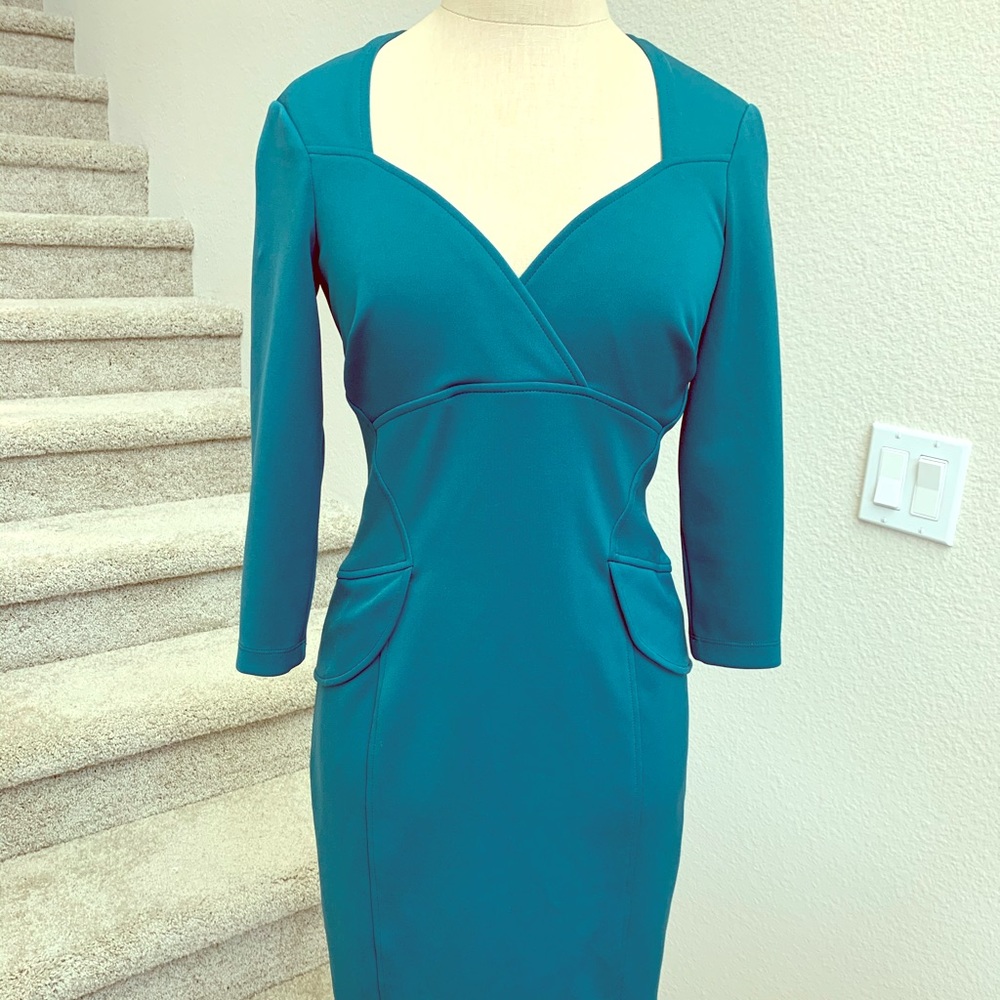 Maggy London Long-Sleeved Pencil Cut Dress